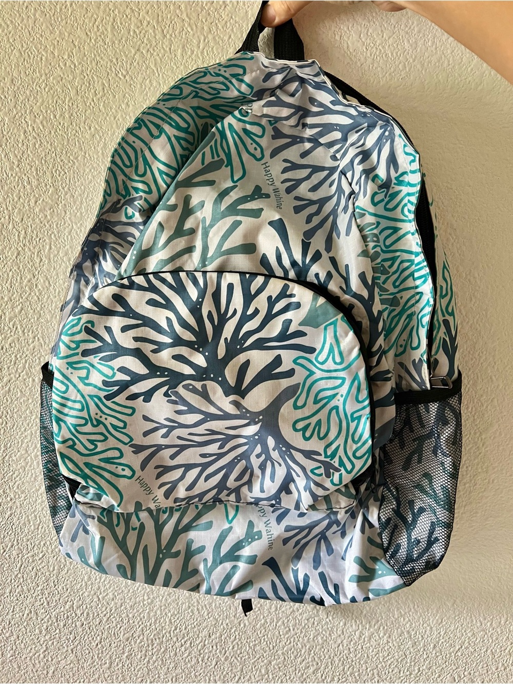 HAPPY WAHINE Coral Pattern Backpack